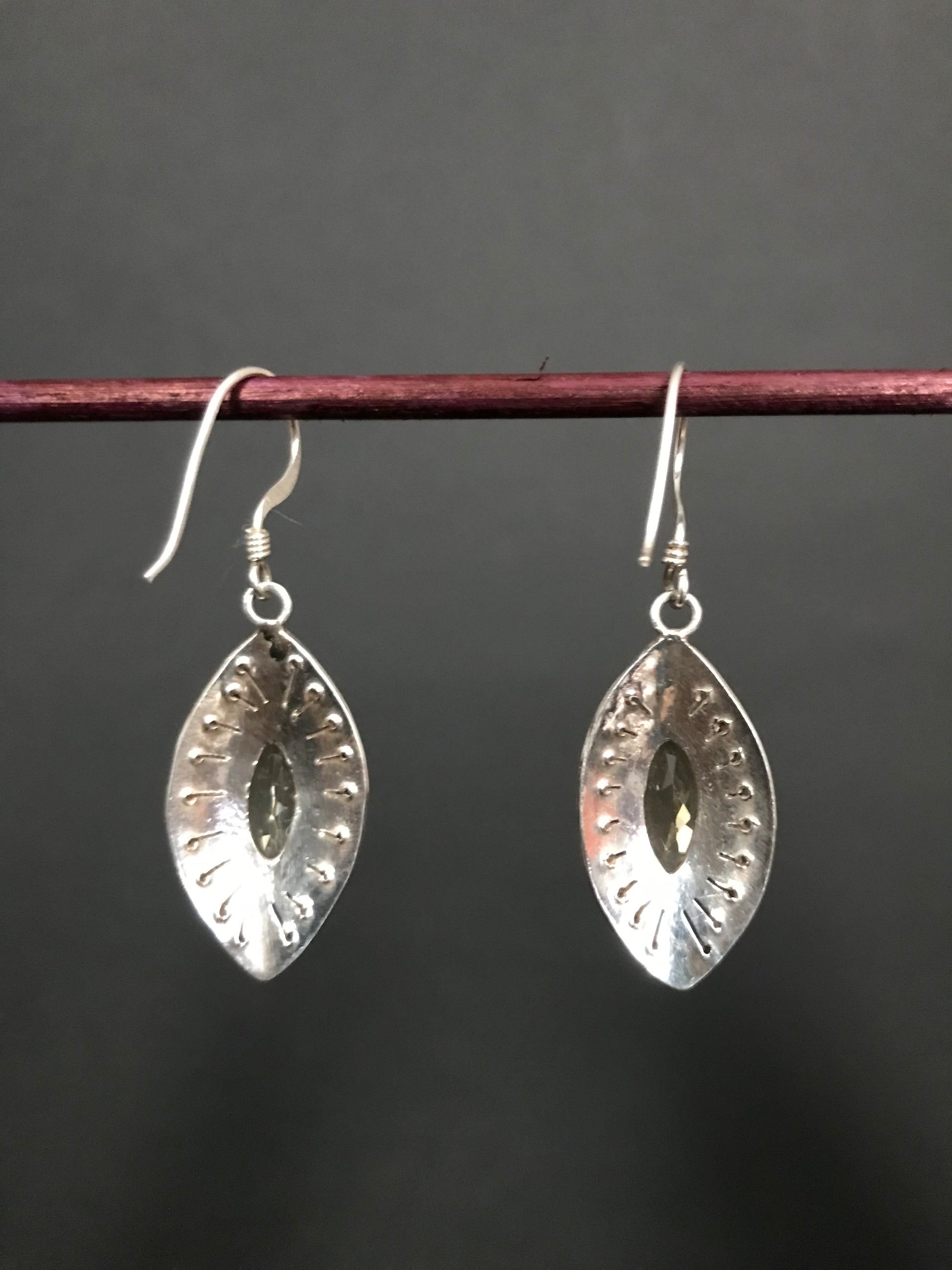 Handmade Eye Designed Silver Earrings - Konmay London