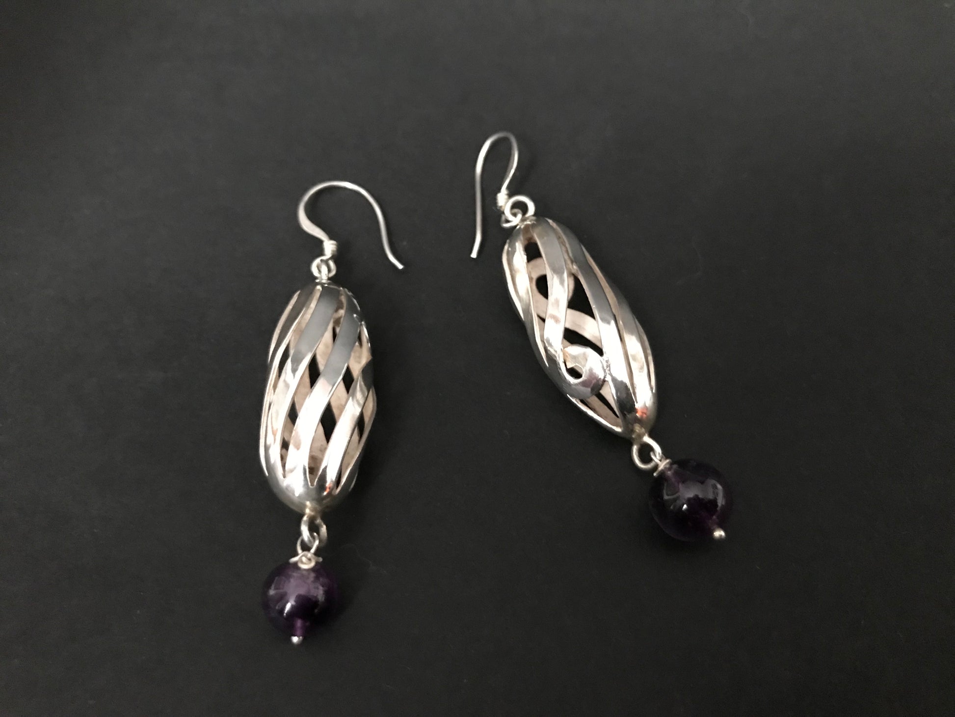 Handmade Spiral Hollow Tube Earrings - Konmay London
