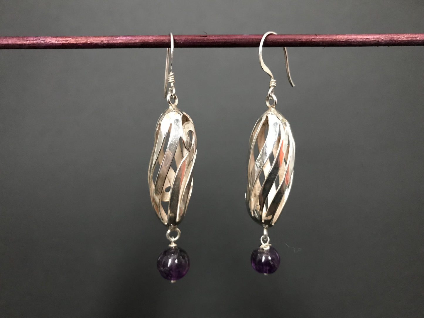 Handmade Spiral Hollow Tube Earrings - Konmay London