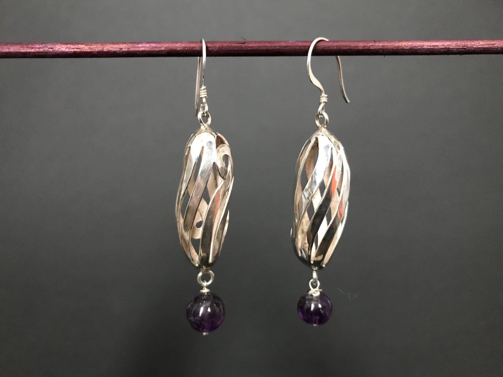 Handmade Spiral Hollow Tube Earrings - Konmay London