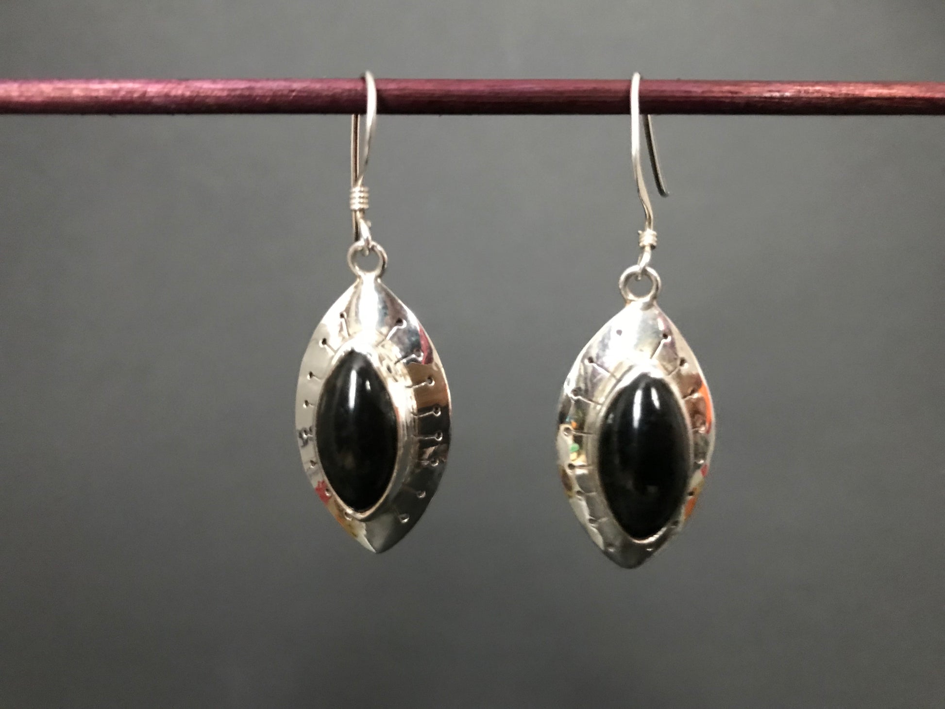 Handmade Eye Designed Silver Earrings - Konmay London