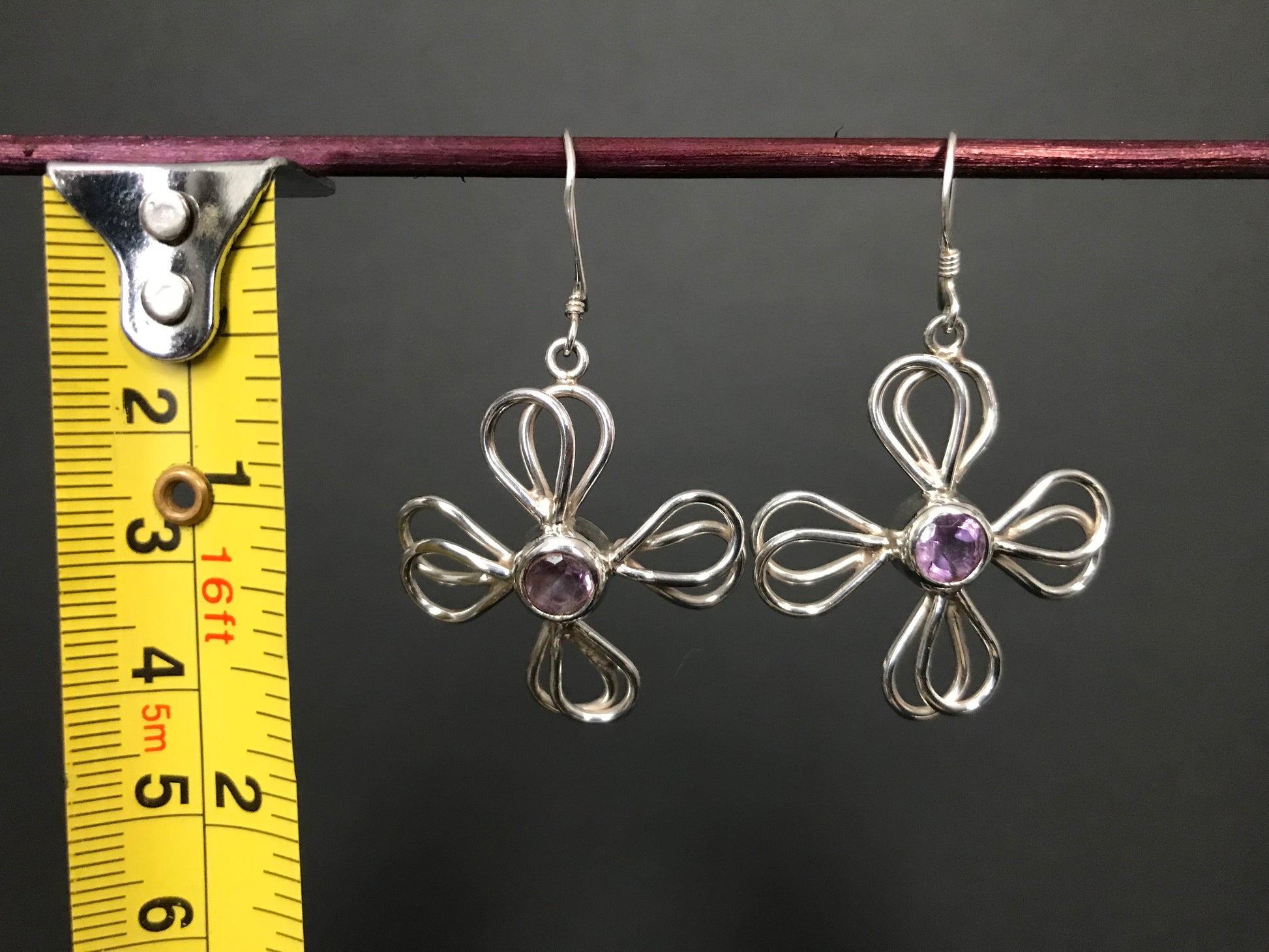 Handmade Tar Flower Earrings - Konmay London
