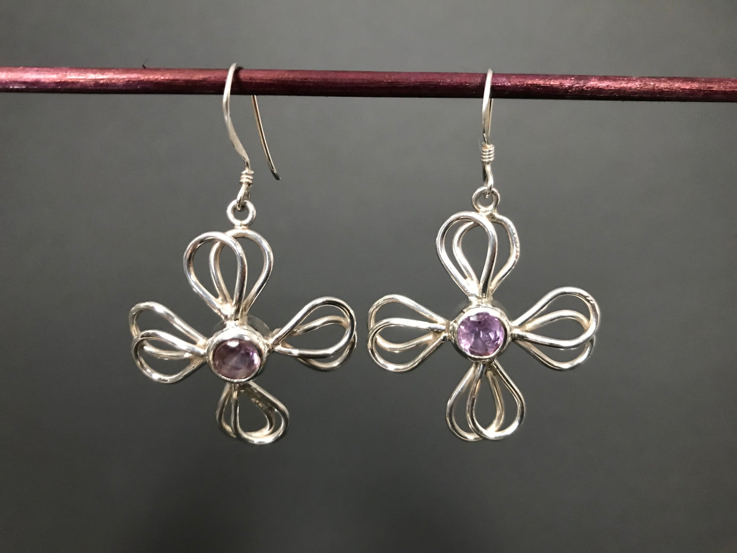 Handmade Tar Flower Earrings - Konmay London