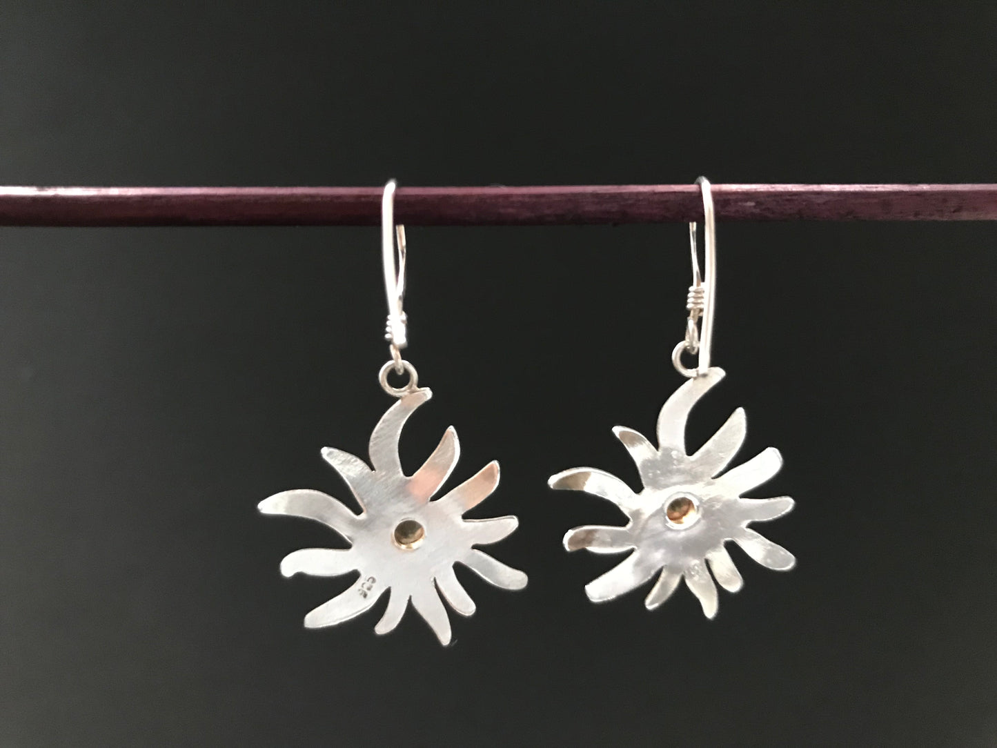 Handmade Star Amethyst/ Citrine/ Garnet Earring - Konmay London