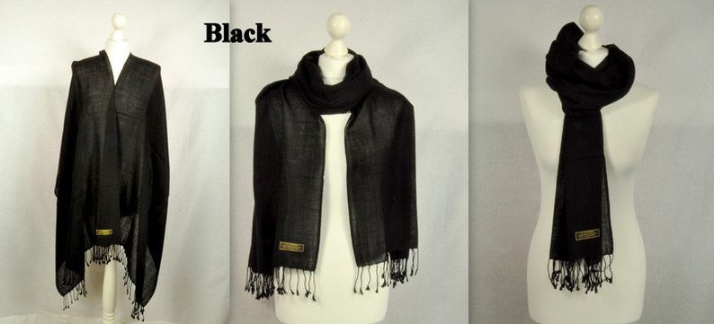 Handmade Personalised Initials 100% Cashmere Scarf - Konmay London