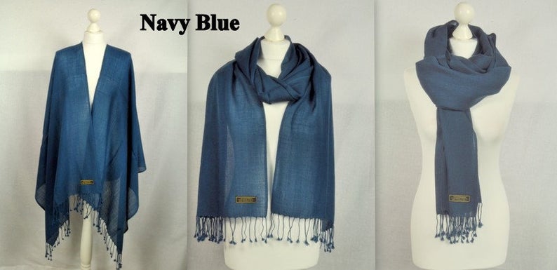 Handmade Personalised Initials 100% Cashmere Scarf - Konmay London