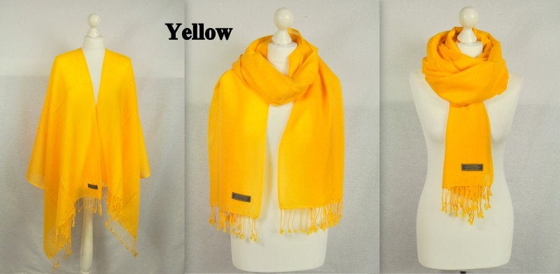 Handmade Personalised Initials 100% Cashmere Scarf - Konmay London