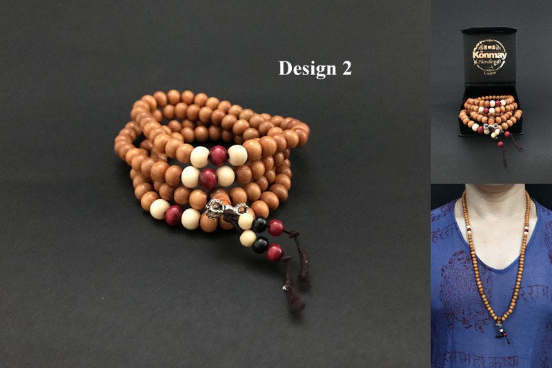 Handmade Wooden Dorje Mala - Konmay London