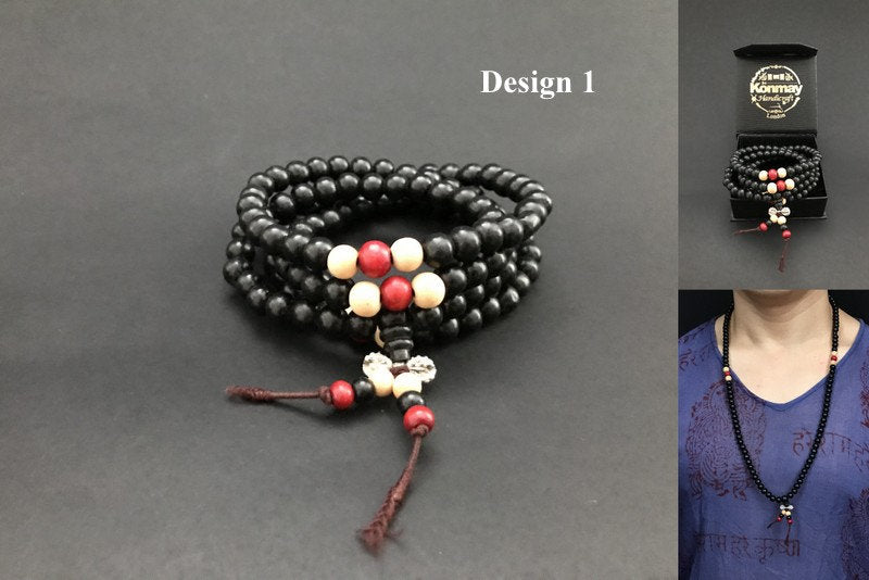 Handmade Wooden Dorje Mala - Konmay London