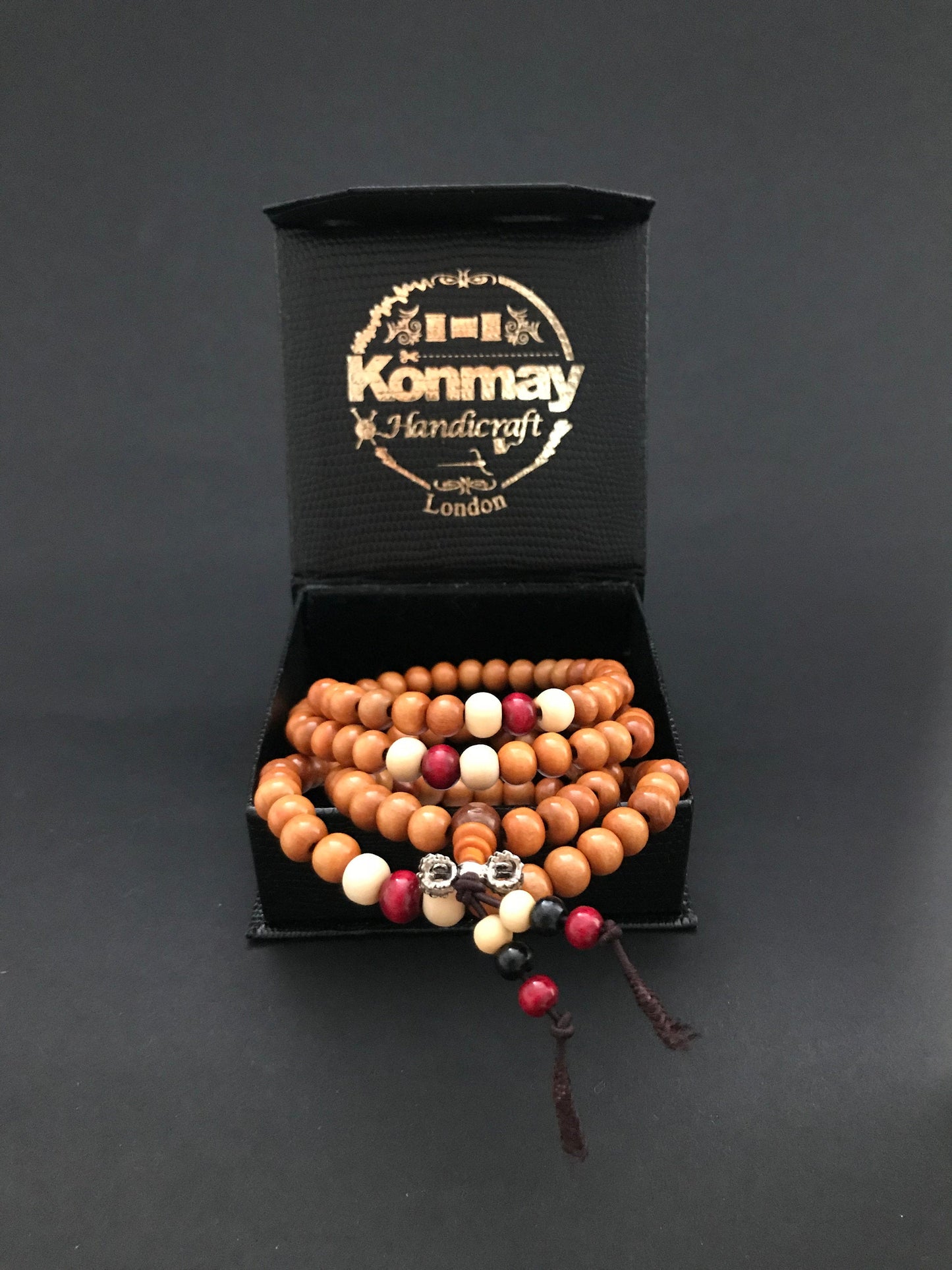 Handmade Wooden Dorje Mala - Konmay London