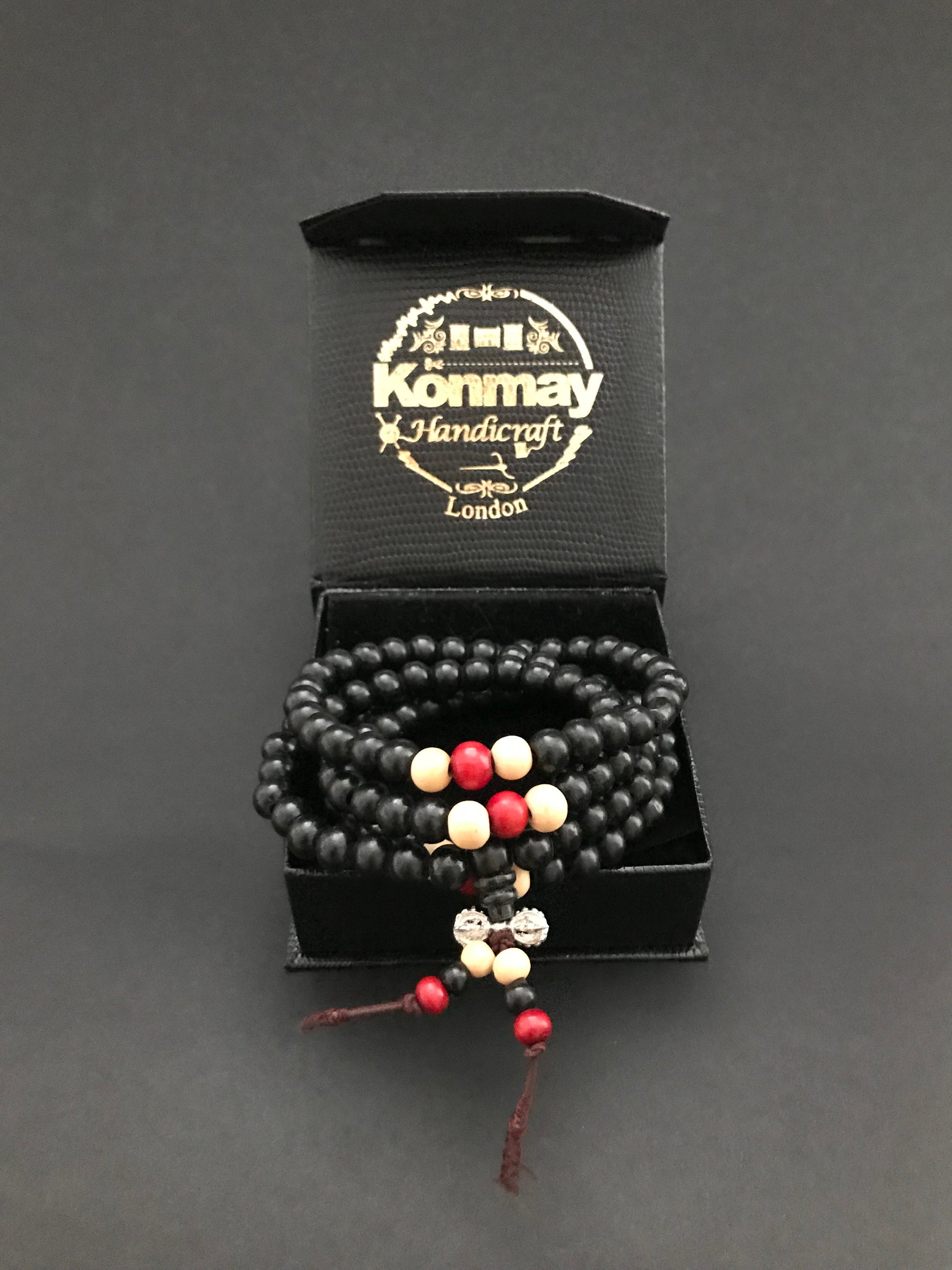 Handmade Wooden Dorje Mala - Konmay London