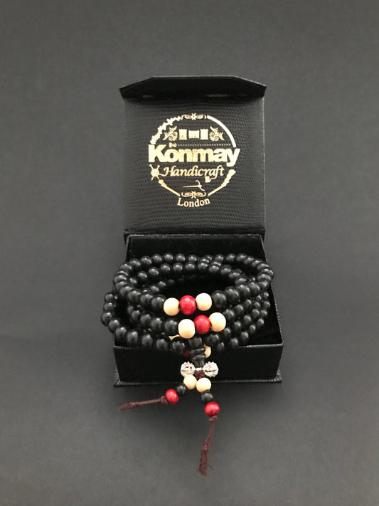Handmade Wooden Dorje Mala - Konmay London
