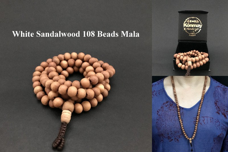 Handmade Sandalwood Mala - Konmay London