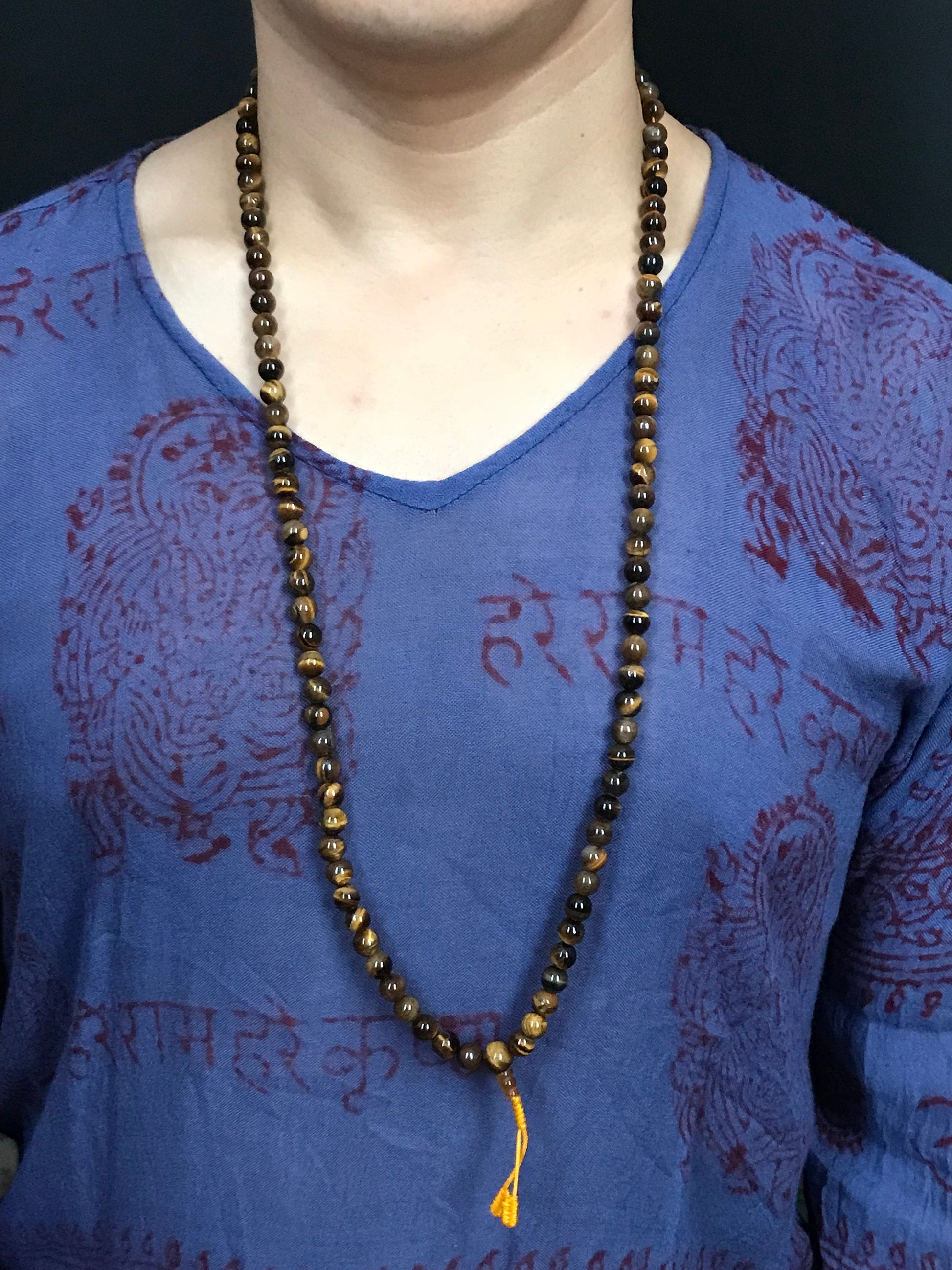 Handmade Tiger Eye Mala - Konmay London