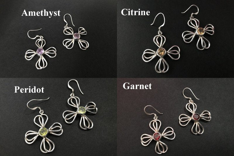 Handmade Tar Flower Earrings - Konmay London