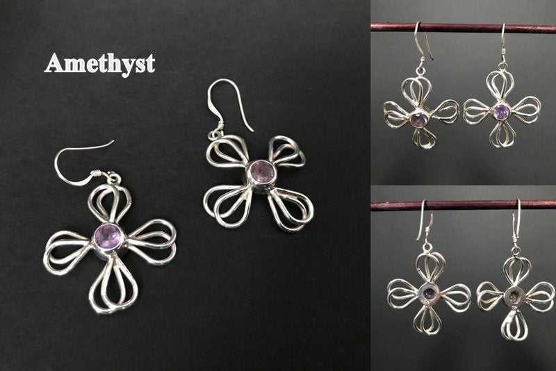 Handmade Tar Flower Earrings - Konmay London