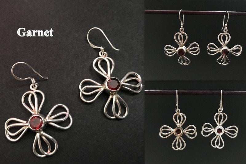 Handmade Tar Flower Earrings - Konmay London