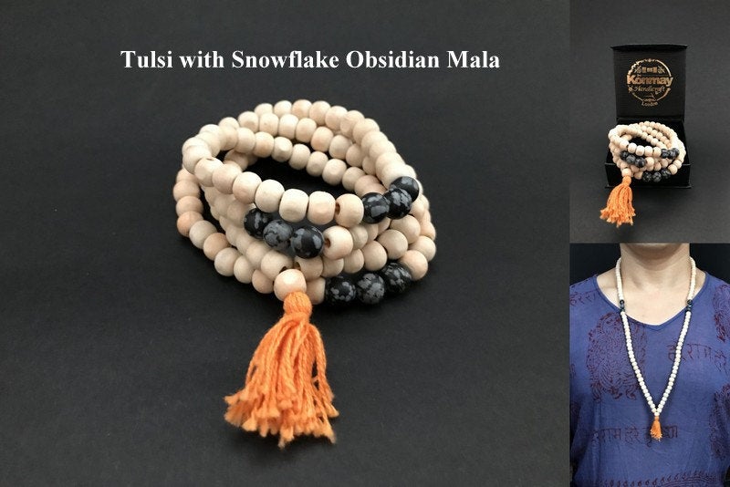 Handmade Tulsi Mala - Konmay London