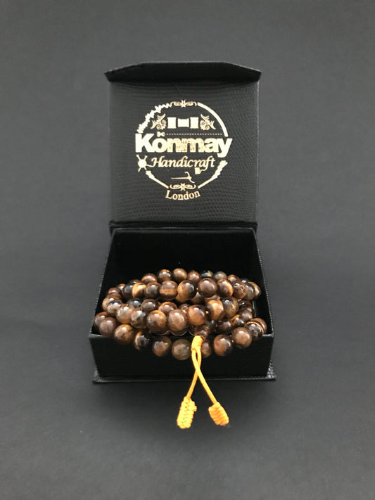Handmade Tiger Eye Mala - Konmay London