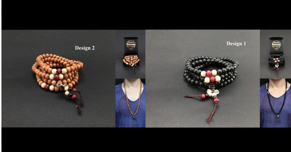 Handmade Wooden Dorje Mala - Konmay London
