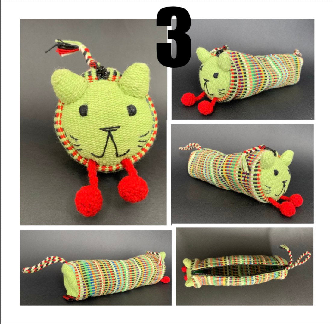 Handmade Cat Pencil Case - Konmay London