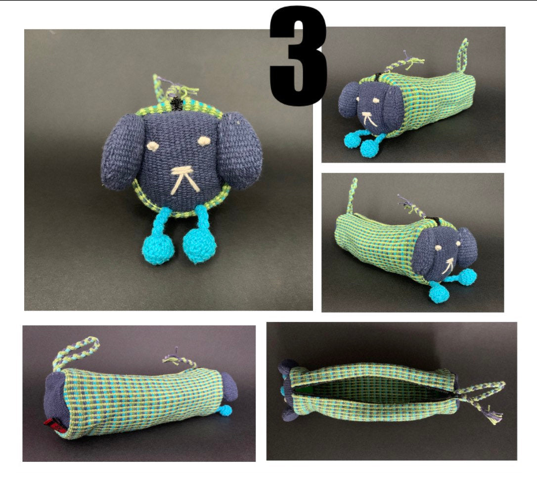 Handmade Dog Puppy Pencil Case - Konmay London