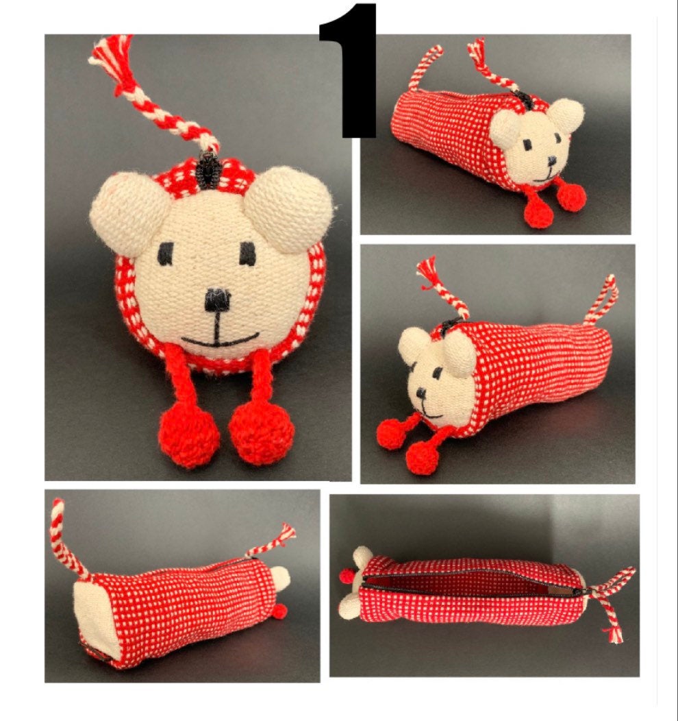 Handmade Teddybear Pencil Case - Konmay London
