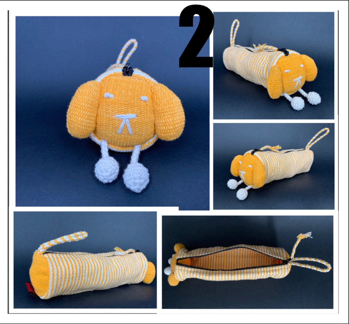 Handmade Dog Puppy Pencil Case - Konmay London