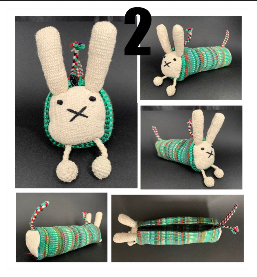 Handmade Rabbit Bunny Pencil Case - Konmay London