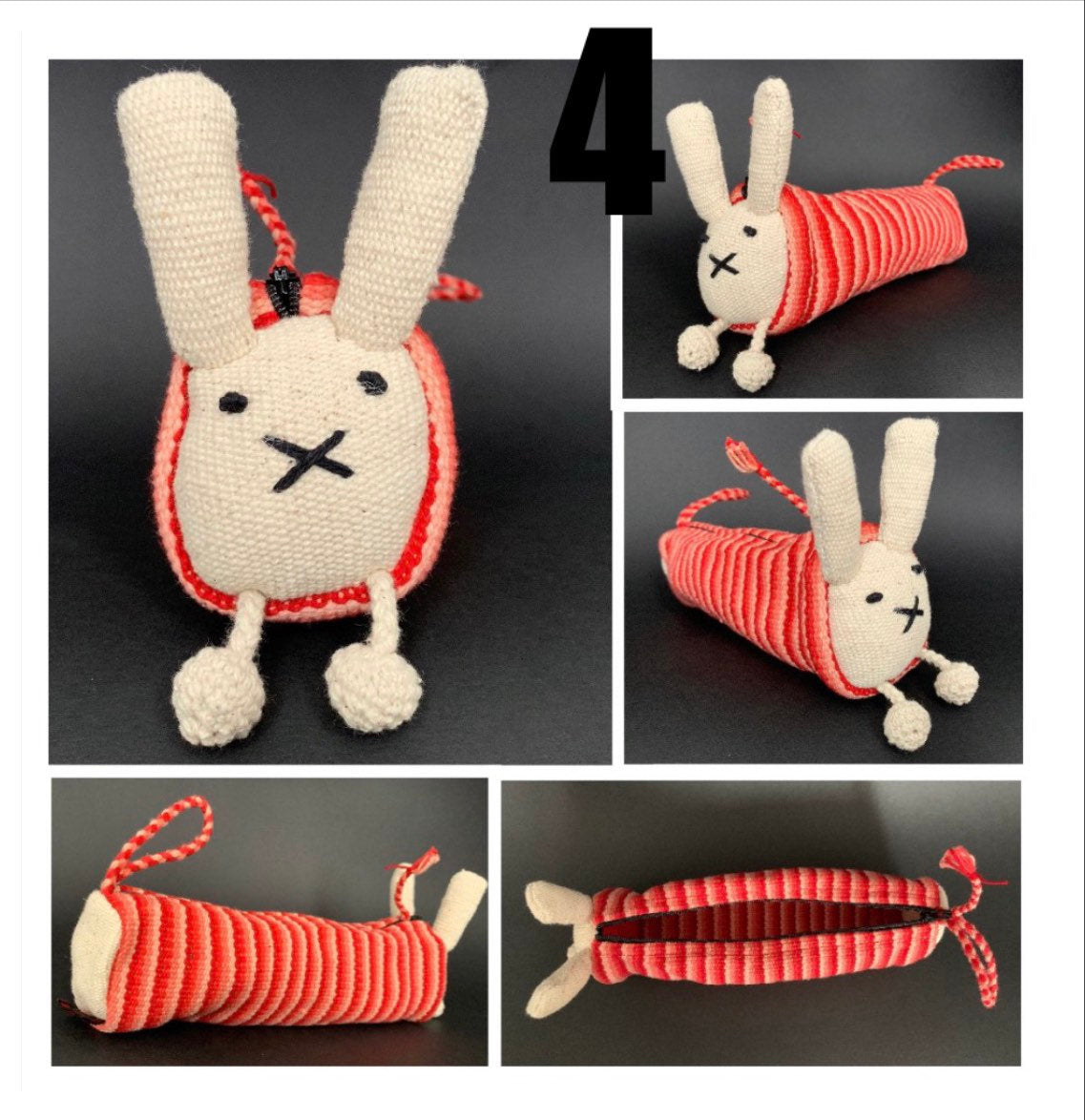 Handmade Rabbit Bunny Pencil Case - Konmay London