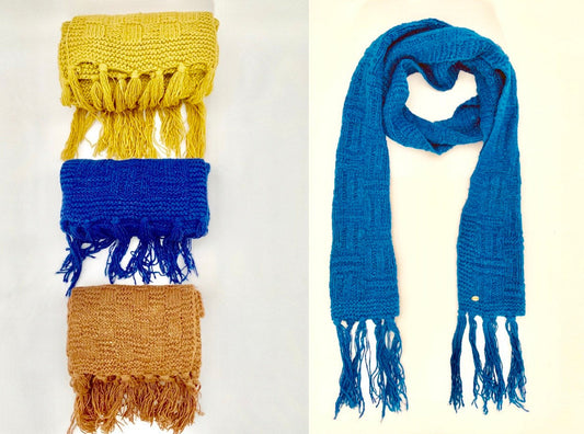 Handmade Personalised Initials Banana Fibre Scarf - Konmay London