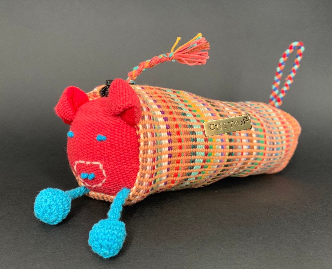 Handmade Pig Pencil Case - Konmay London