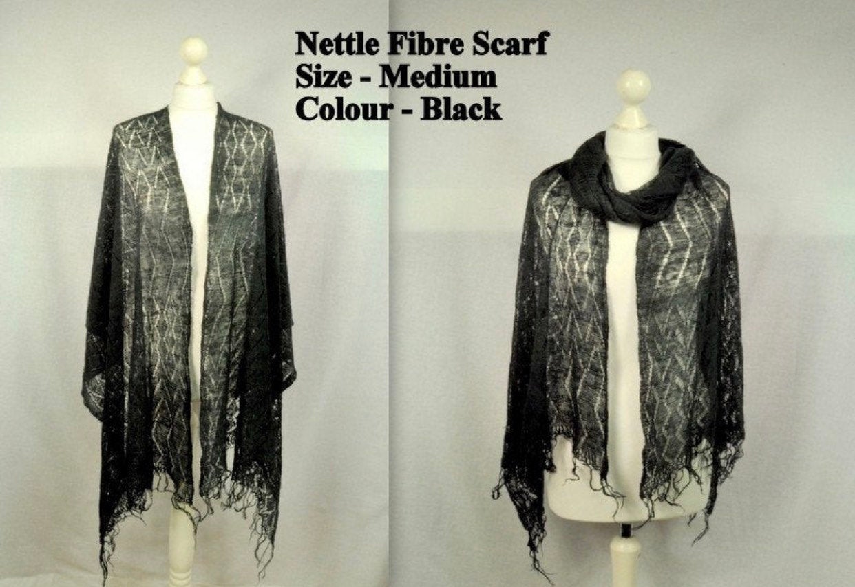 Handmade Personalised Initials Nettle Scarf - Konmay London