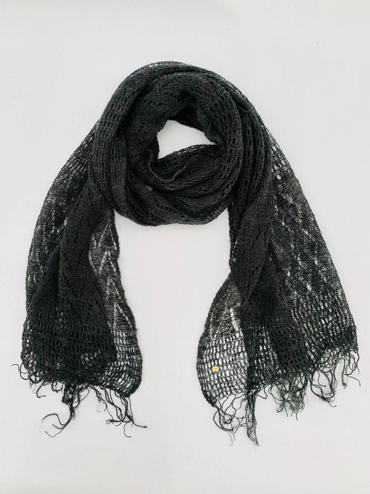 Handmade Personalised Initials Nettle Scarf - Konmay London