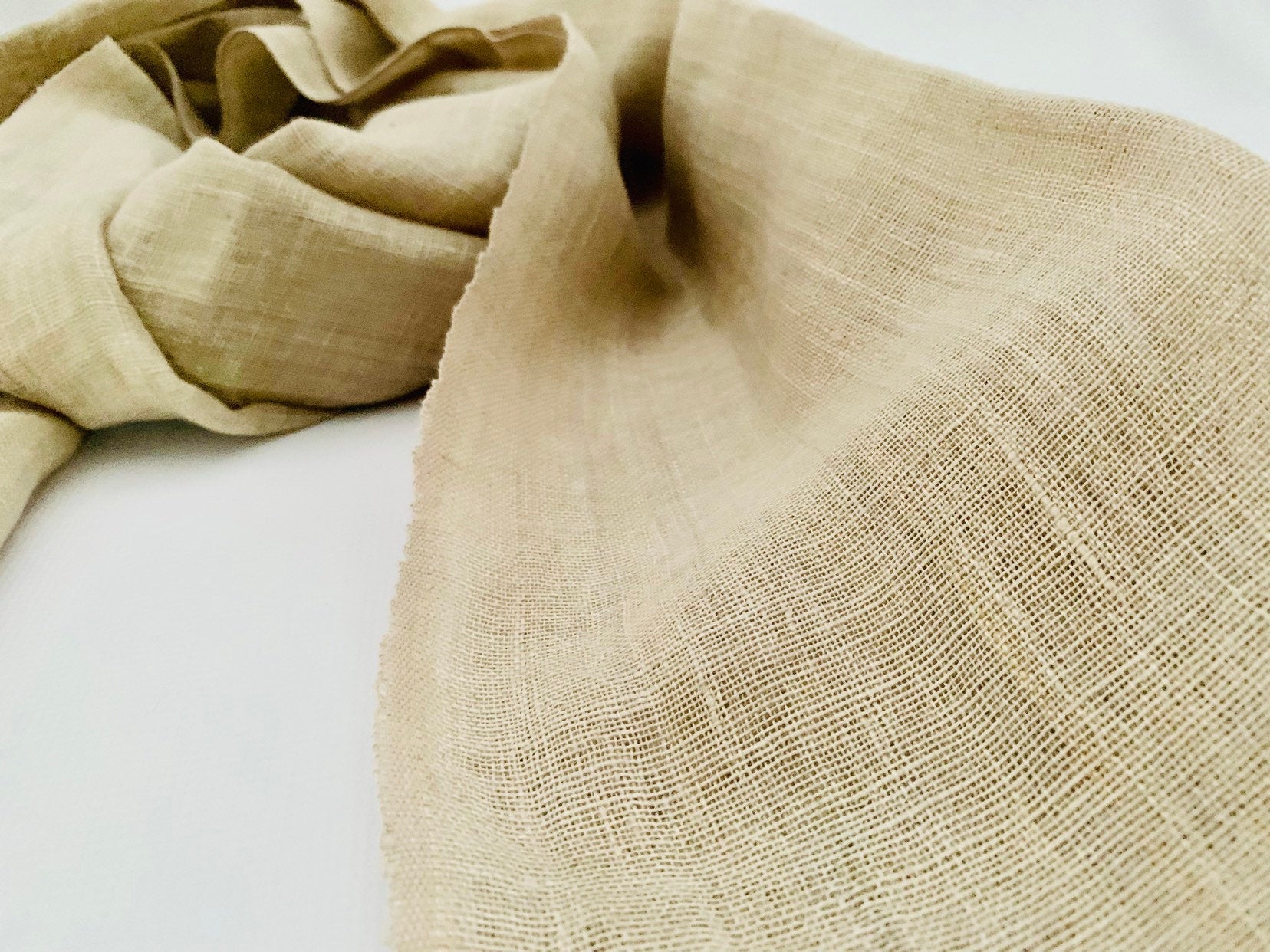 Handmade Personalised Initials Hemp Fibre Scarf - Konmay London