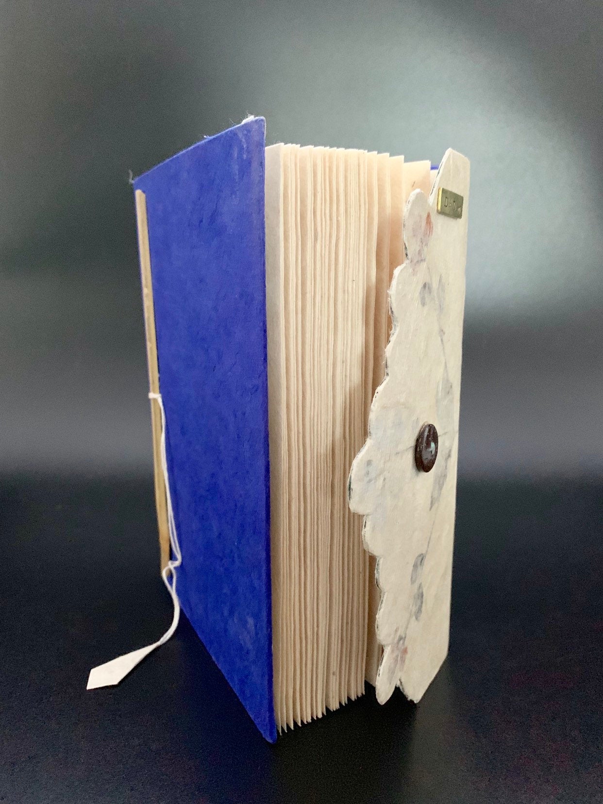 Personalised Dried Leaf Thread Lock Journal / Notebook - Konmay London