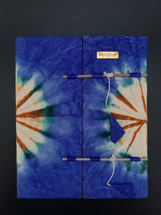 Personalised Tie Dye Slide Lock Journal / Notebook - Konmay London