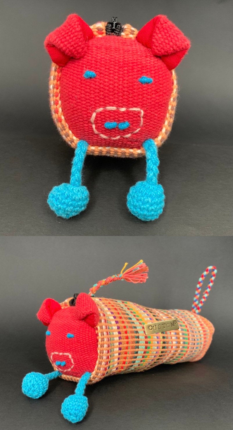 Handmade Pig Pencil Case - Konmay London