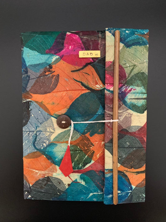 Personalised Leaf Collage Journal / Notebook - Konmay London