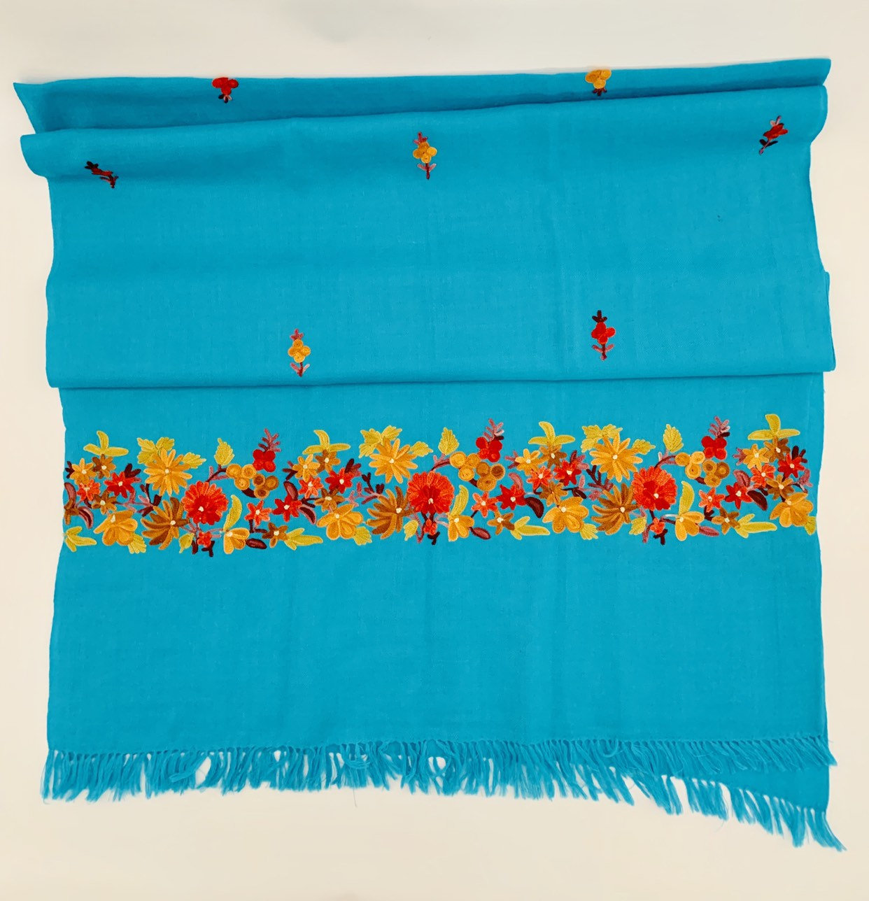 Handmade Personalised Initials Embroidery Scarf - Konmay London