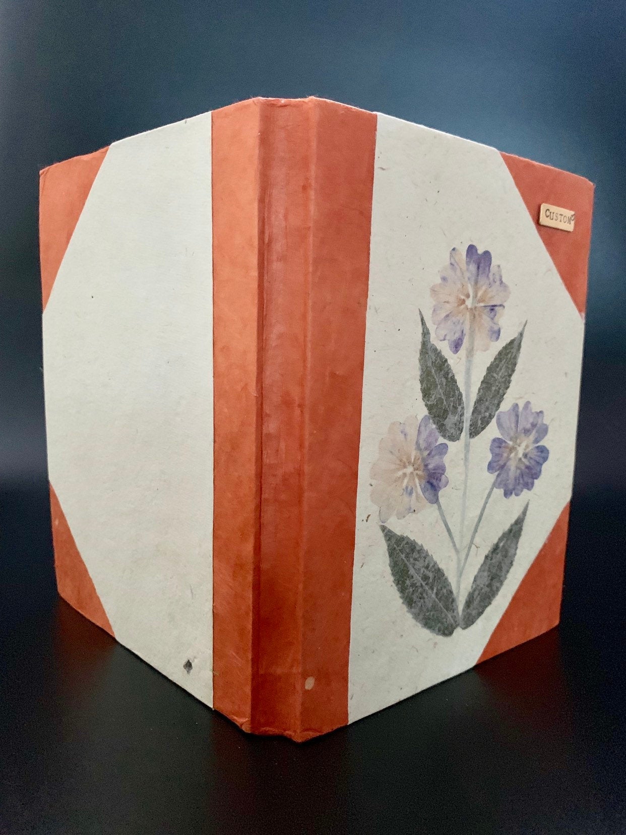 Personalised Natural Flower Journal / Notebook - Konmay London