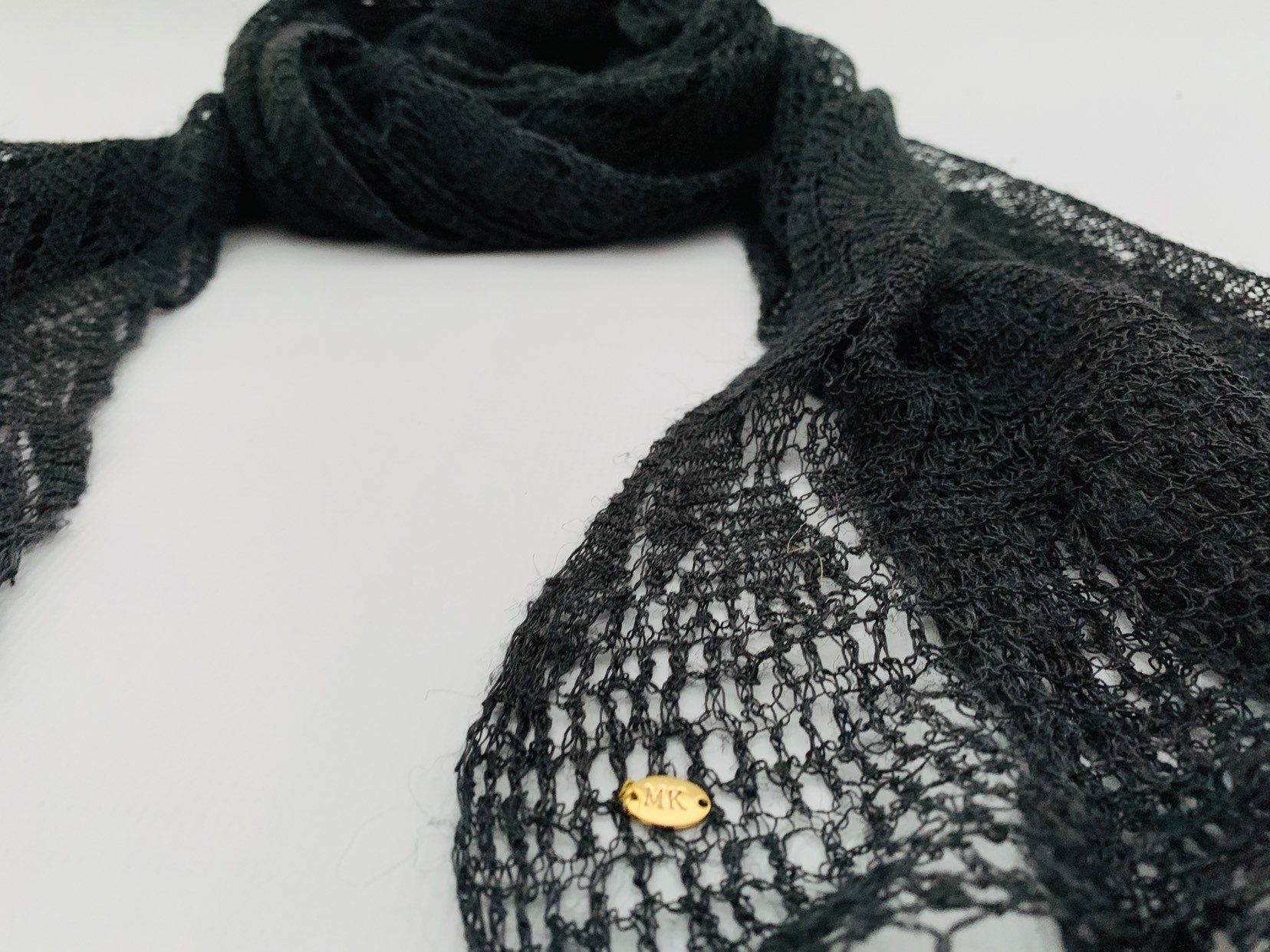 Handmade Personalised Initials Nettle Scarf - Konmay London