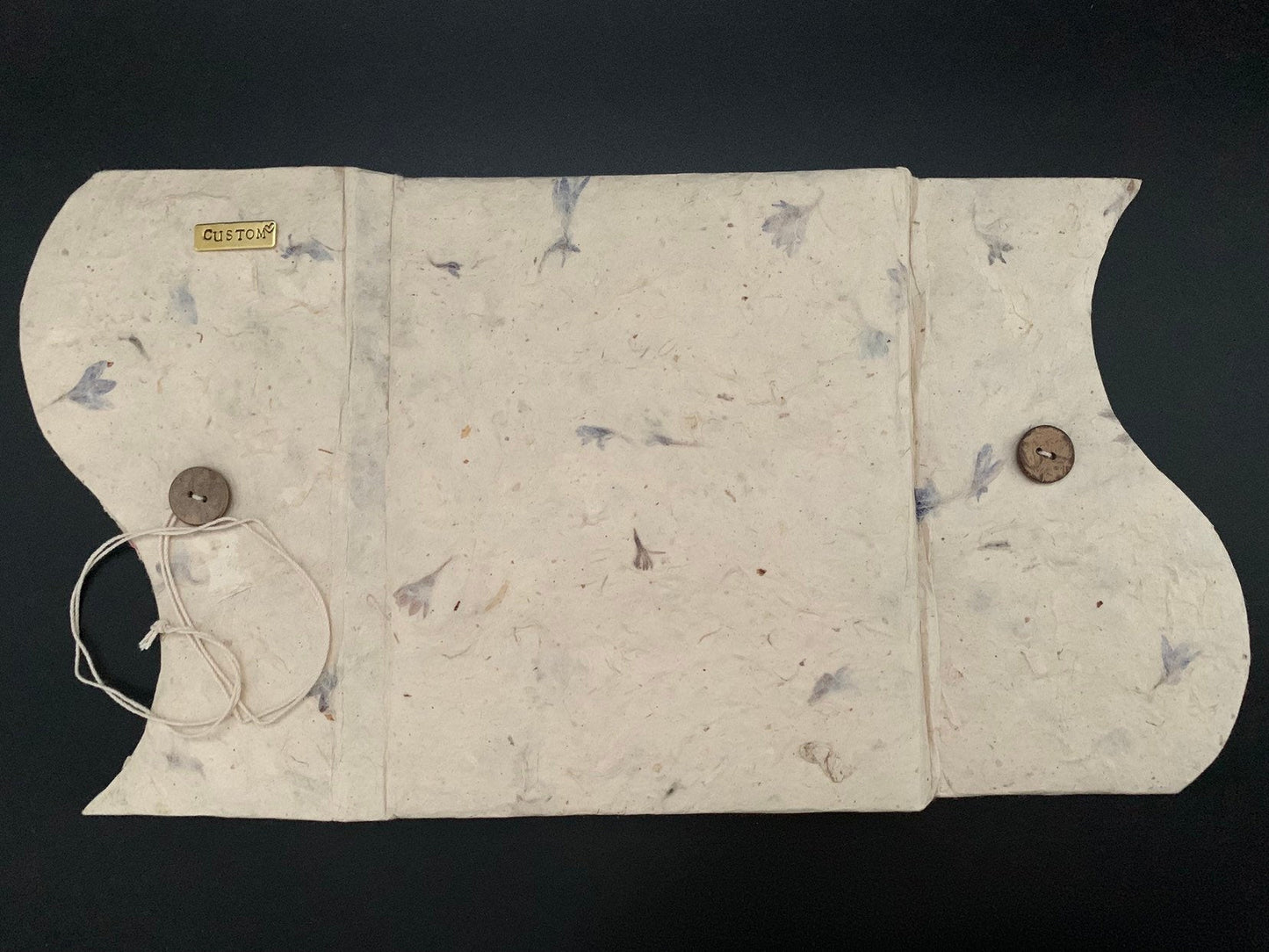 Personalised Embeded Leaves Flowers Journal / Notebook - Konmay London