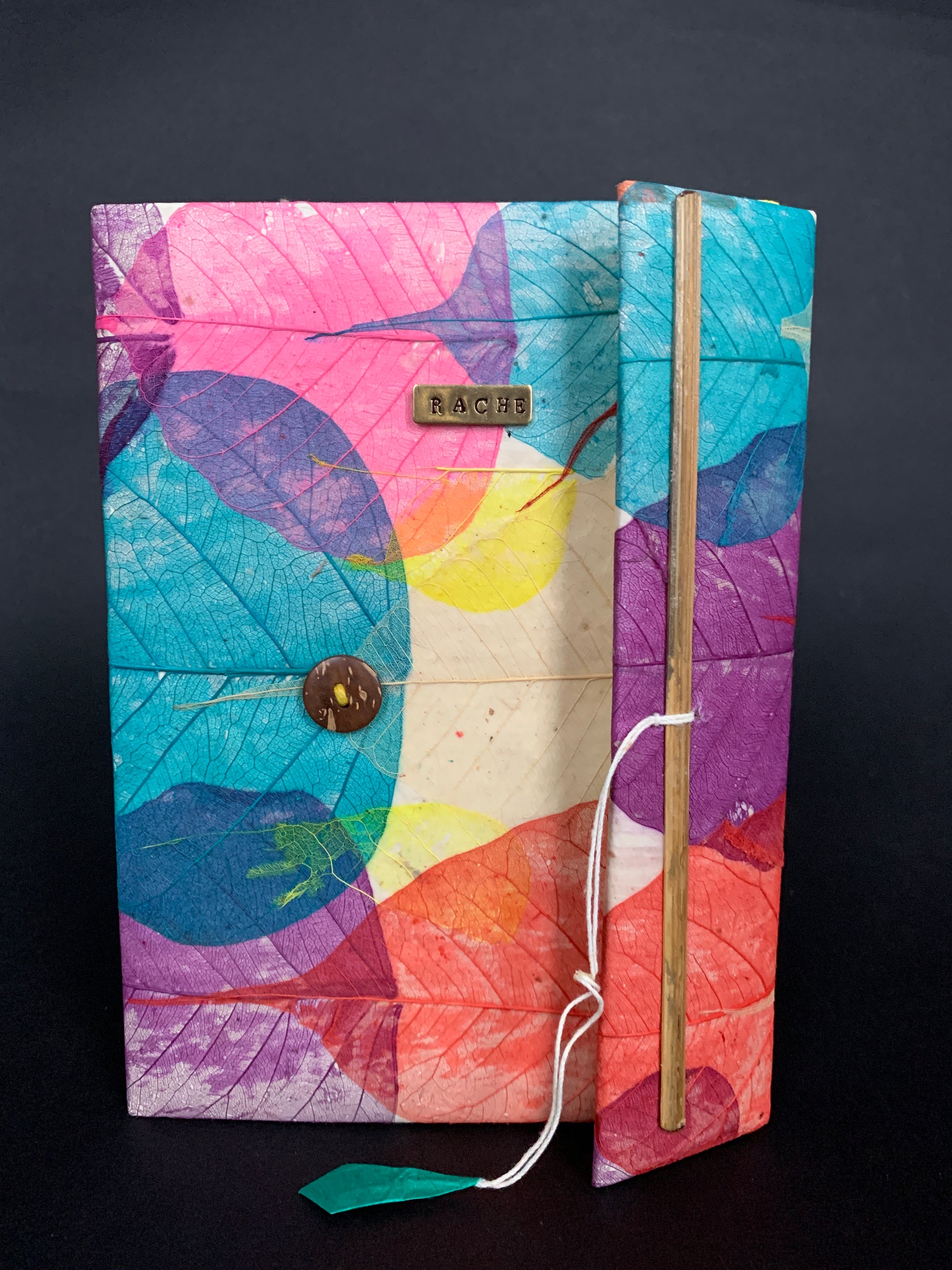 Personalised Leaf Collage Journal / Notebook - Konmay London