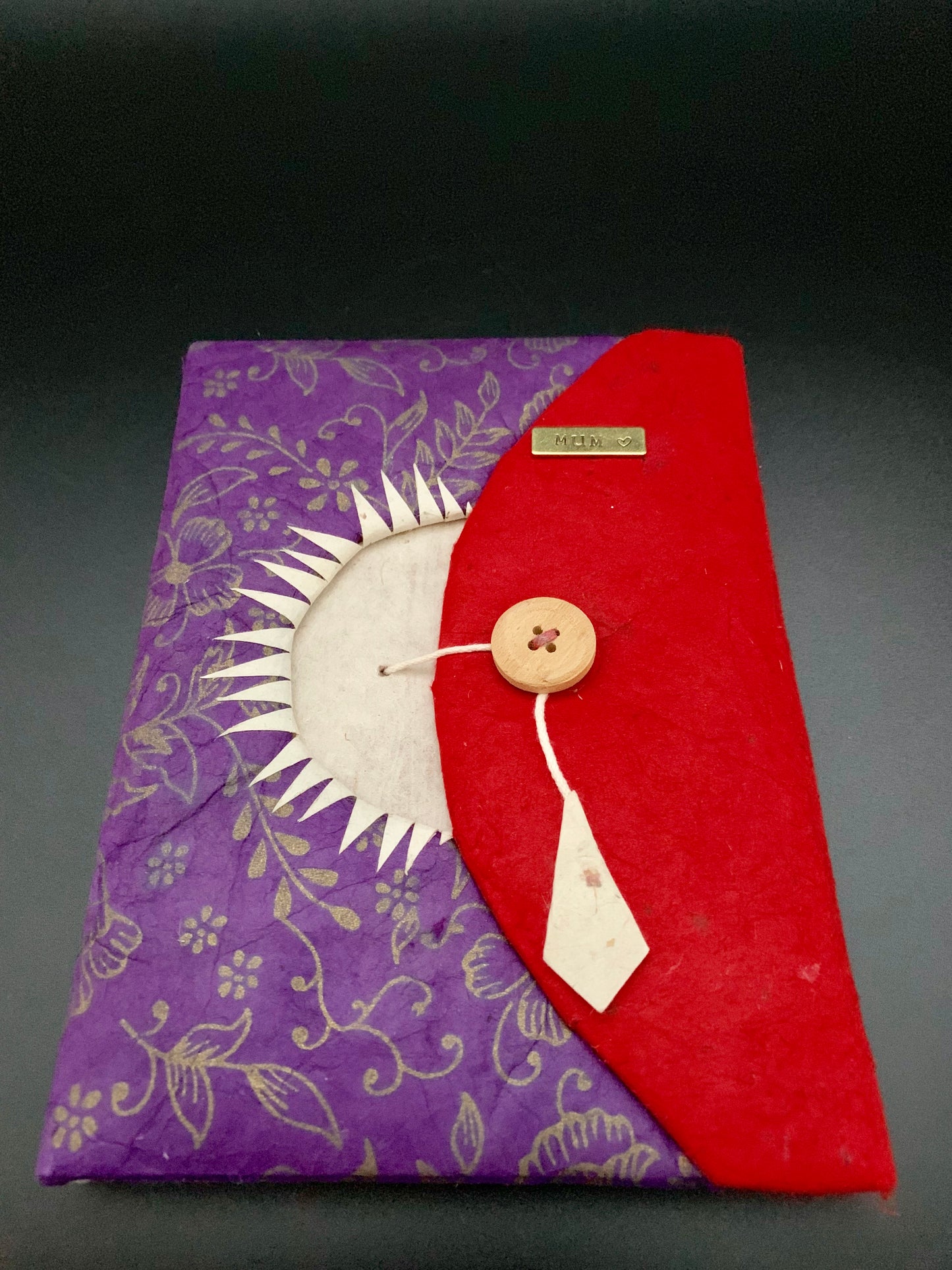 Personalised Gold Floral Print Lock Journal / Notebook