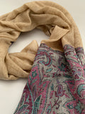 Handmade Personalised Initials 100% Cashmere Patterned Scarf - Konmay London