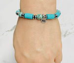 Personalised Turquoise Hematite Bracelet