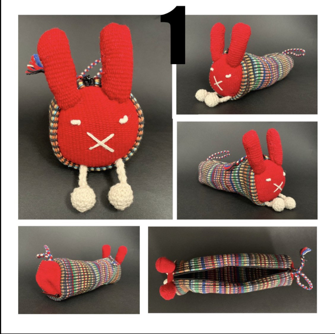 Handmade Rabbit Bunny Pencil Case - Konmay London