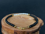 Pearl Onyx Hematite Womens Bracelets - Konmay London