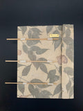Personalised Dried Leaf Slide Lock Journal / Notebook - Konmay London